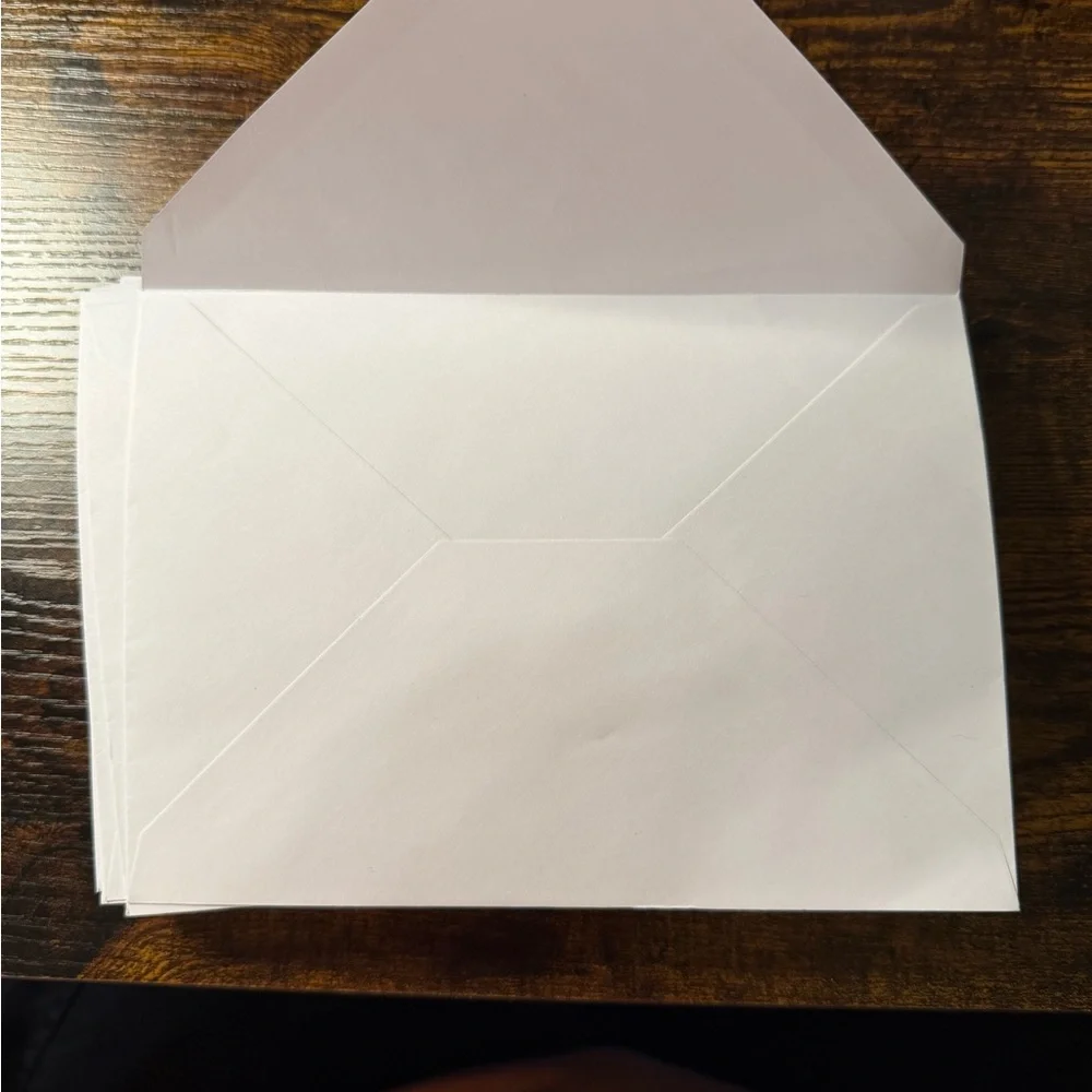 50 White Envelopes 5 1/4 inch x 7 1/4 in Blank Greeting Card Envelopes